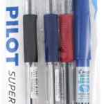 Juego de 4 plumas bolígrafos Pilot Super Grip Light bajan de precio