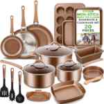 Batería de cocina Nutrichef con 20 piezas en su precio más bajo