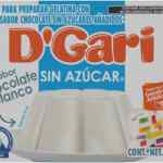 Polvo para preparar gelatina sin azúcar sabor chocolate blanco D'Gari baja a un precio muy bueno