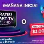 Días Especiales Office Depot Regreso a Clases 2025: smart TV Gratis o cupon de $3000 de regalo
