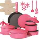 Oferta flash en Batería de cocina de granito antiadherente Carote con 21 piezas + 6 meses sin intereses