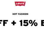 Levi's Hot Fashion 2025: Hasta 40% de descuento + 15% adicional con cupón