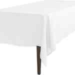 Mantel rectangular blanco baja a su menor precio