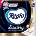 3x2 en papel higiénico Regio Luxury Creamy Sensation con 16 rollos XXL