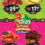 Ofertas S-Mart 3 días de frutas y verduras del 12 al 14 de agosto 2025