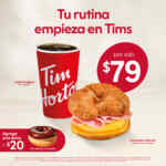En Tim Hortons llévate un café + croissant o biscuit de jamón, huevo y queso a sólo $79