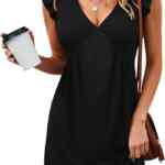 Vestido de verano negro para mujer baja a un tremendo precio