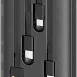 Batería de respaldo powerbank 1 Hora de 10000 mAh con 4 cables de conexión baja a su menor precio
