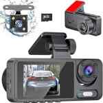 Dash cam cámara para auto junto con cámara de reversa con tarjeta de memoria a un gran precio