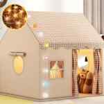 Casita de campaña para niños con luces LED baja a su menor precio