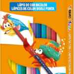 Lápices de colores doble punta Bic Kids con 12 lápices con 24 colores a un gran precio