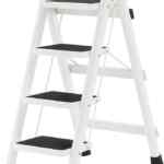 Escalera plegable tipo tijera de 4 escalones baja de precio