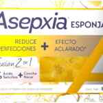 Jabón esponja Asepxia reduce imperfecciones y efecto aclarado baja a un excelente precio