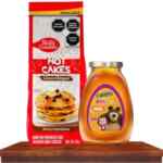 Combo harina para hot cakes con chispas de chocolate Betty Crocker + miel de abeja Carlota a un gran precio