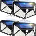 Juego de 4 luces LED para exteriores con recarga solar bajan de precio