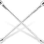 Llave de cruz cromada Mikels de 18” baja de precio