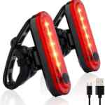 Juego de 2 luces traseras para bicicleta recargables bajan de precio