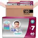 Pañales para bebé bbtips Sensitive Etapa 7 con 160 piezas bajan de precio