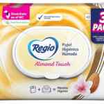 3 pack papel higiénico húmedo Regio Luxury Almond Touch con 42 piezas baja a su menor precio