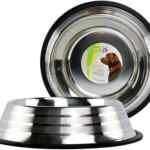 Tazón de acero inoxidable para mascotas baja de precio