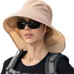 Sombrero para mujer de ala ancha y cubierta para la nuca baja a su menor precio