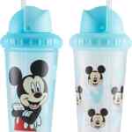Juego de 2 vasos con popote con diseño de Mickey Mouse baja de precio
