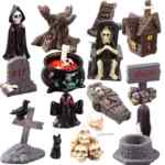 Juego de 19 figuras decorativas para Halloween o Día de Muertos bajan de precio