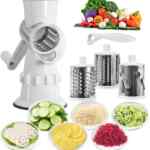 Rallador manual de verduras y queso con varias cuchillas baja a su menor precio