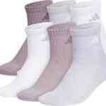 Paquete de 6 calcetines deportivos para mujer Adidas Quarter Socks en su precio más bajo