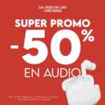 En La Casa de las Carcasas 50% de descuento en Audio