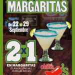 2x1 en Margaritas en Chili's del 22 al 29 de septiembre