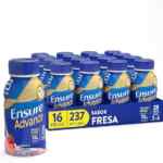 16 pack Suplemento alimenticio Ensure Advance Fresa de 237 ml baja de precio + 10% adicional con Planea y Ahorra