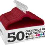 Paquete de 50 ganchos de terciopelo para colgar ropa bajan a un gran precio