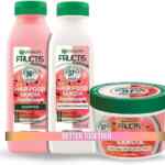 Kit Rutina completa Garnier Fructis Hair Food Sandía Revitalizante con shampoo + acondicionador + mascarilla baja de precio