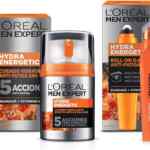 Kit Cuidado de la piel Loréal Men Expert Hydra Energetic con crema hidratante + roll-on anti-ojeras baja de precio