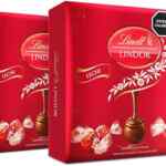 2 pack Chocolates rellenos Lindt Lindor caja 168 g a un gran precio