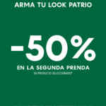 Promoción Patria LOB: Segundo a mitad de precio en tiendas y online