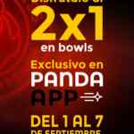 Cupón 2x1 en bowls en Panda Express al pedir por la app