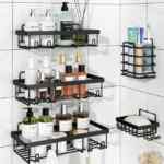 Oferta flash: en juego de 5 estantes para baño de aluminio + cupón de $30 adicional