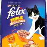 Alimento para gatos Purina Felix Triple Delicious de 1.5 kg baja a un gran precio