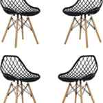 Set de 4 sillas para comedor tipo Eames Vento a un precio magnífico + 6 meses sin intereses