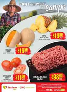 Martes y Miércoles del Campo Soriana 23 y 24 de septiembre: ofertas en frutas y verduras Imagen de la promo