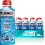 12 pack Bebida rehidratante sin azúcar con electrolitos Suerox Mora Azul Hierbabuena 630 ml a un super precio