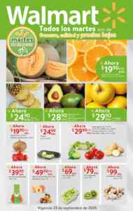 Martes de Frescura Walmart 23 de septiembre: precios de frutas y verduras Imagen de la promo