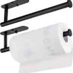 Juego de 2 porta rollos de toallas de cocina de metal de fácil instalación a un precio sorprendente Juego de 2 porta rollos de toallas de cocina de metal de fácil instalación a un precio sorprendente
