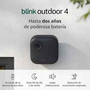 Cámara de seguridad inteligente para exteriores Blink Outdoor 4 compatible con Alexa en su precio más económico + 9 meses sin intereses Imagen de la promo