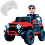 Carrito eléctrico montable para niños Jeep con luces LED baja a un gran precio