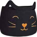 Cesta multifuncional de almacenamiento con diseño de gato baja de precio