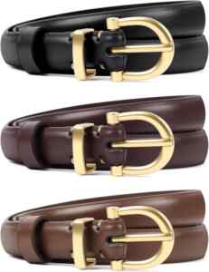 Juego de 3 cinturones de cuero PU para mujer bajan a un precio buenísimo Imagen de la promo