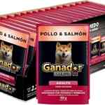Alimento húmedo para mascotas Ganador Premium Pollo & Salmón con 22 sobres baja de precio